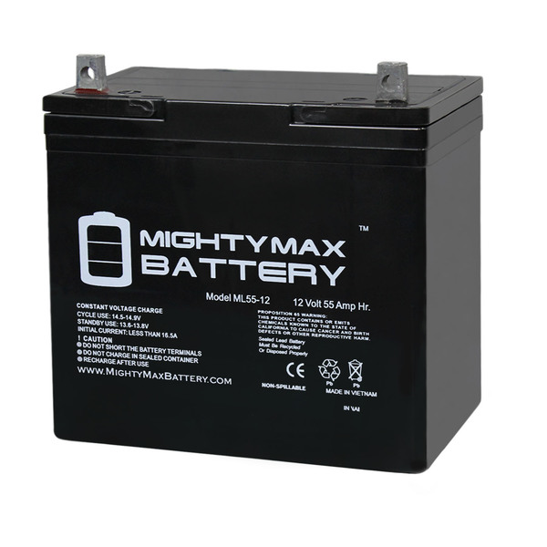 Mighty Max Battery 12 Volt 55Ah Rechargeable Sealed Lead Acid  Battery ML55-12